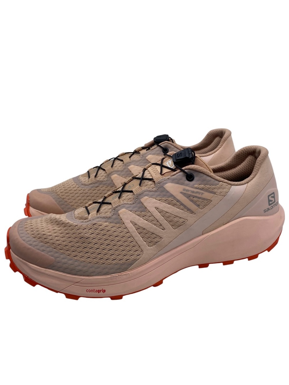 Salomon Womens Shoes Sense Ride 4 Running Shoes Size 9.5 Salmon Pink Low Top
